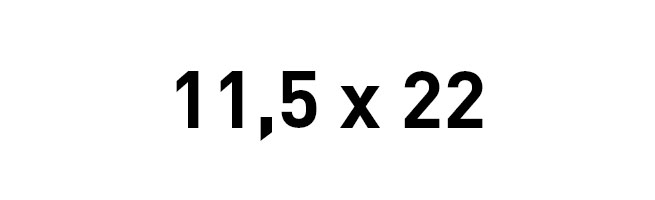 11.5x22