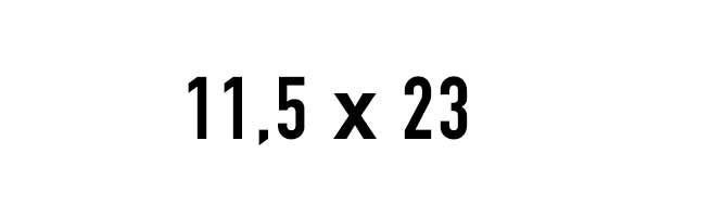11,5x23
