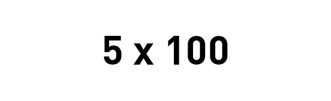 5x100
