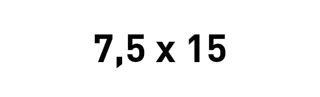 15x7,5