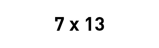 7x13