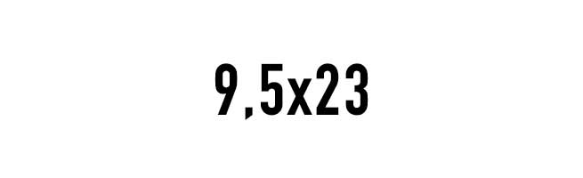 9,5x23