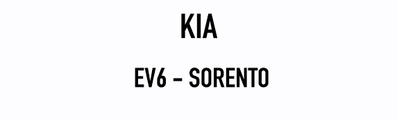 KIA EV6 - Sorento