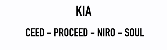 Kia Ceed - ProCeed - Niro - Soul