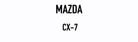 Mazda - CX-7