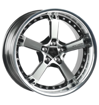 Keskin, KT10 Humerus, 8,5x19 ET20 5x120 76,9, mattschwarz frontpoliert