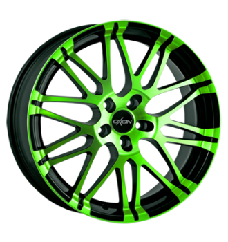Oxigin, 14 Oxrock, 8,5x18 ET40 5x120 65,1, neon green polish