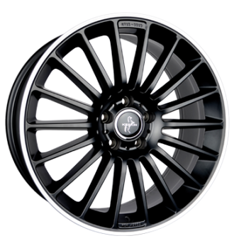 Keskin, KT15 Speed, 8,5x19 ET30 5x112 66,6, matt black lip polish