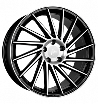 Keskin, KT17 Hurricane, 8,5x19 ET30 5x112 72,6, black front polish