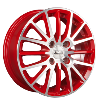 CMS, C17, 6x14 ET35 4x108 63,4, diamant rot