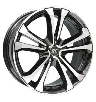 RCDesign, RC17, 7x16 ET38 4x100 63,4, schwarz glanz vollpoliert