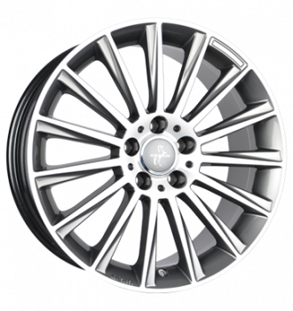 Keskin, KT18 Turbo, 8,5x20 ET42 5x112 66,6, palladium front polish