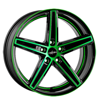 Oxigin, 18 Concave, 7,5x19 ET35 5x112 66,6, neon green polish