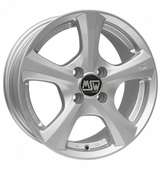 MSW, 19, 6,5x15 ET38 4x100 63,4, full silver