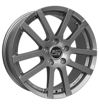 MSW, 22, 8x17 ET50 5x108 63,4, grey silver