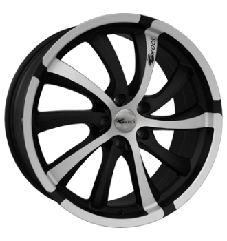 Brock, B23, 8x18 ET38 5x114,3 72,6, schwarz matt vollpoliert
