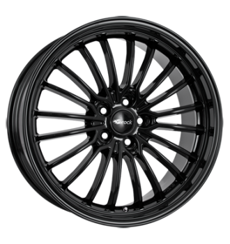 Brock, B24GP, 8,5x19 ET45 5x112 66,6, schwarz glanz