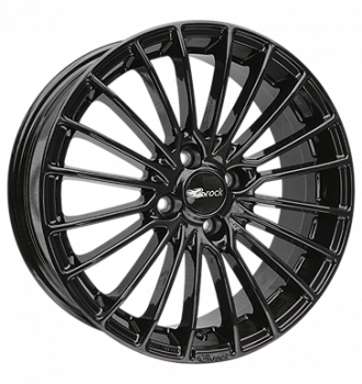 Brock, B24, 7x17 ET12 4x108 65,1, schwarz glanz