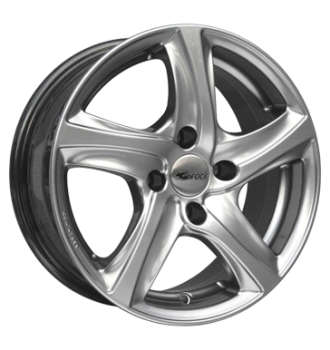 Brock, B25, 6,5x15 ET38 4x100 63,4, chromsilber