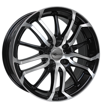 Brock, B26, 7,5x17 ET30 4x98 58,1, schwarz glanz vollpoliert