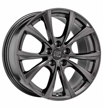 MSW, 27 T, 9,5x20 ET45 5x114,3 64,12, gloss dark grey