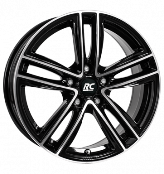 RCDesign, RC27, 8x18 ET50 5x114,3 64,1, schwarz glanz vollpoliert