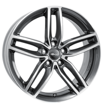 RCDesign, RC29, 8x18 ET47 5x112 66,6, himalaya grey vollpoliert