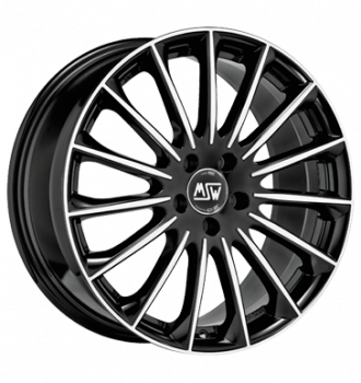 MSW, 30, 9,5x20 ET22 5x112 73,1, gloss black full polish