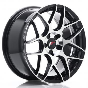 JR Wheels JR18 17x8 ET35 5H Blank Black Machined