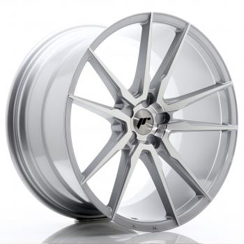 JR Wheels JR21 21x11 ET15-55 5H BLANK Silver Machined Face