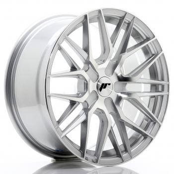 JR Wheels JR28 17x8 ET25-40 BLANK Silver Machined Face