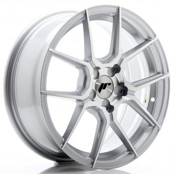 JR Wheels JR30 17x7 ET20-40 5H BLANK Silver Machined Face