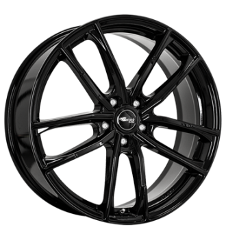Brock, B38, 8x18 ET45 5x108 72,6, schwarz glanz