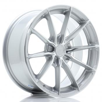 JR Wheels JR37 17x8 ET20-40 5H BLANK Silver Machined Face