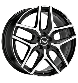 MSW, 40, 8x18 ET45 5x114,3 73,1, gloss black full polish