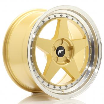 JR Wheels JR6 18x9,5 ET20-40 5H BLANK Gold w/Machined Lip