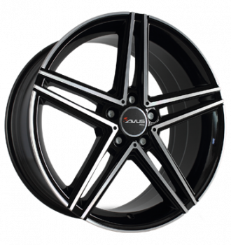 Avus, AC-515, 7,5x18 ET52 5x112 66,6, black polished