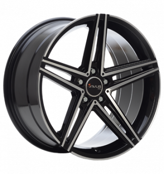 Avus, AC-515K, 9,5x19 ET45 5x112 66,6, black polished