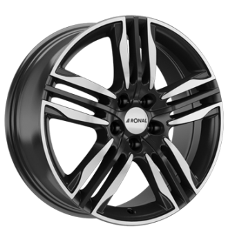 Ronal, R58, 8x20 ET40 5x105 56,6, schwarz-frontkopiert