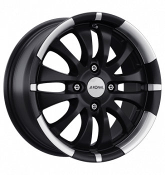 Ronal, R59, 6x15 ET40 4x108 76, jetblack-matt-hornkopiert