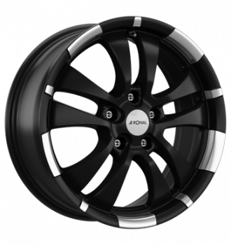 Ronal, R59, 7x16 ET38 5x100 68, jetblack-matt-hornkopiert