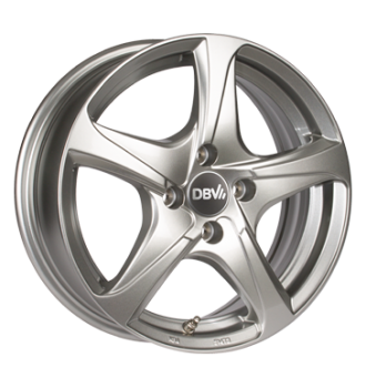 DBV, 5SP 001, 6x15 ET44 4x100 63,3, shadow silber glänzend lackiert