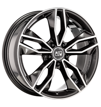 MSW, 71, 7,5x17 ET35 5x100 63,3, gloss dark grey full polished