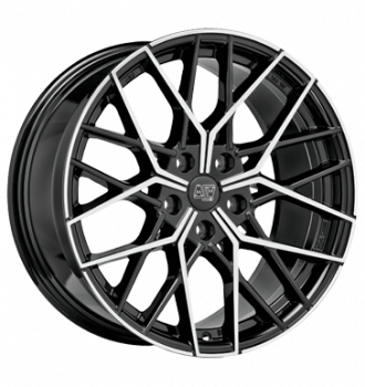 MSW, 74, 8x19 ET29 5x120 72,56, gloss black full polished