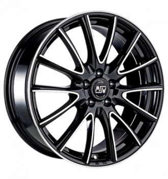 MSW, 86, 6,5x16 ET38 4x108 65,06, gloss black full polished