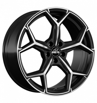 Antera, A101, 9x20 ET30 5x112 66,6, Piano Black Diamond