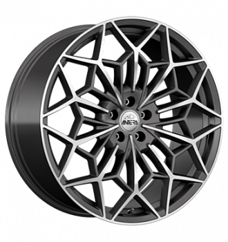 Antera, A105, 8,5x21 ET25 5x112 66,6, Moon Grey Diamond