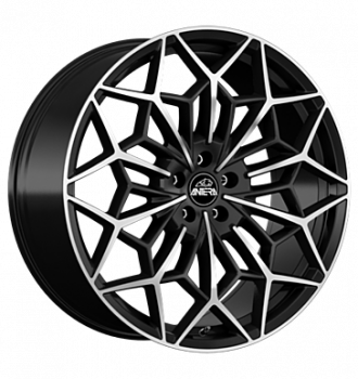 Antera, A105, 8,5x21 ET25 5x112 66,6, Piano Black Diamond