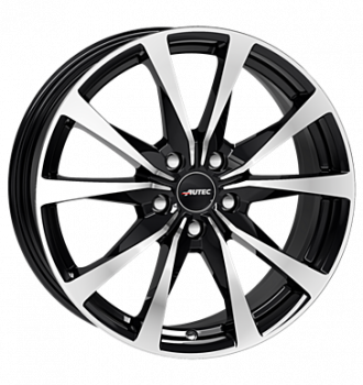 Autec, Brixen, 7,5x18 ET39 5x112 66,5, schwarz poliert