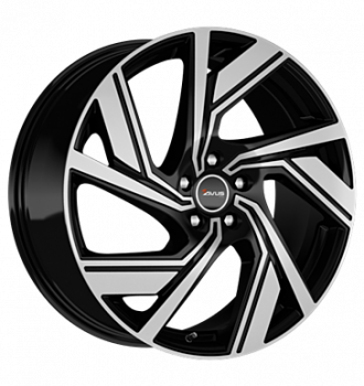 Avus, AC-521, 9x19 ET57 5x112 57,1, black polished